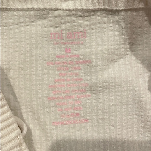 2 Miami Ribbed Tops (Pink and Cream) - Picture 5 of 5